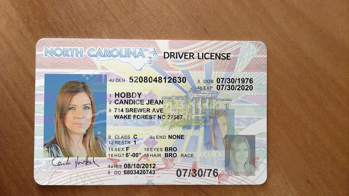 new north carolina drivers license